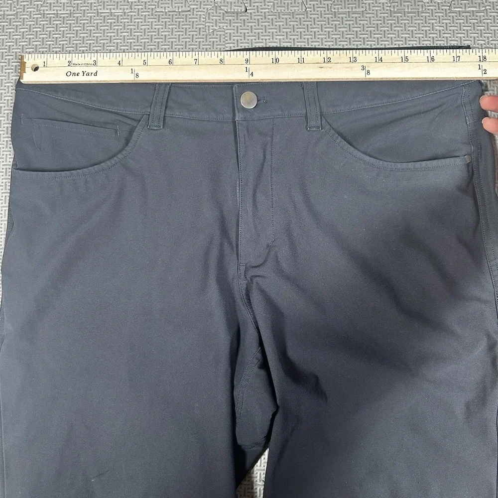 Lululemon Pants Mens 34x31 Navy Blue Performance Classic Fit ABC Warpstreme